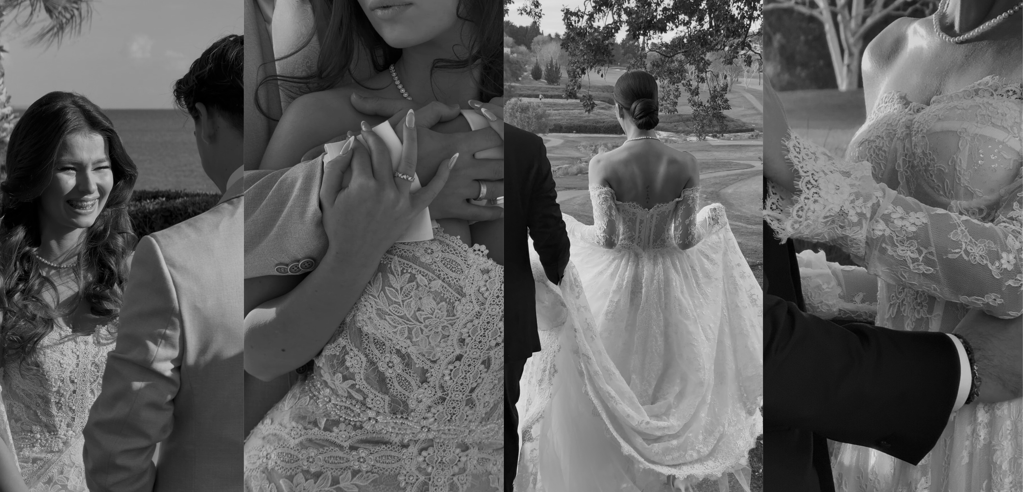 Elegant wedding backdrop — ocean and sky